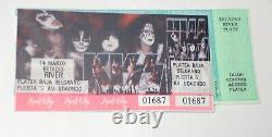 KISS Band Full Ticket Stub #2 Reunion Concert Tour 1996 Buenos Aires Argentina