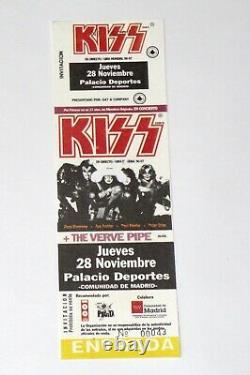 KISS Band Full Ticket Stub Reunion Tour 1996 CANCELLED Concert Madrid Spain