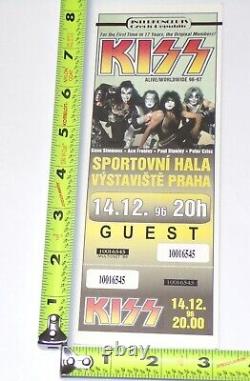 KISS Band GUEST Full Ticket Stub Dec 14 1996 Reunion Concert Tour Prague Czech