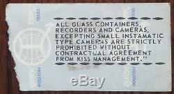 KISS (Band)-Gene Simmons-1976 Concert Ticket Stub (Nashville-Municipal Aud.)