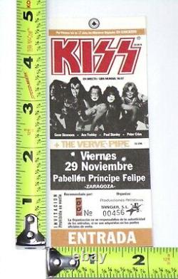 KISS Band Ticket Stub Reunion Tour 1996 CANCELLED Concert Zaragoza Spain