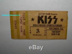 KISS Concert Ticket Stub 1978 HOLLYWOOD SPORTATORIUM FL Gene Simmons VERY RARE