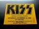 Kiss Concert Ticket Stub November 15, 1980 Waverly Park Melbourne Australia