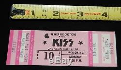 KISS Dynasty Tour Jackson MS Concert Dec 10 1979 FULL TICKET Stub Aucoin Gene