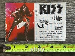 KISS FULL TICKET STUB Barcelona Spain 1983 Lick It Up Concert Tour Vintage Kiss