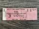 Kiss Full Ticket Stub Mtv Unplugged Taping Concert Ny 1995 Reunion Vintage Kiss