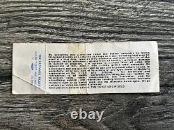 KISS FULL TICKET STUB MTV Unplugged Taping Concert NY 1995 Reunion Vintage Kiss