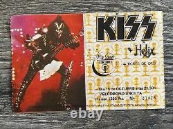 KISS FULL TICKET STUB Spain Oct 15 1983 Lick It Up Concert Tour Vintage Kiss