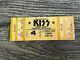 Kiss Full Ticket Stub Texas 9/4 1977 Love Gun Concert Tour Vintage Kiss Aucoin B