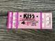 Kiss Full Ticket Stub Texas 9/4 1977 Love Gun Concert Tour Vintage Kiss Aucoin C