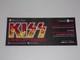 Kiss Full Ticket Stub David Letterman Tv Concert 2012 Tour New York Vintage Kiss