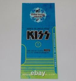 KISS Full Ticket Stub MTV Brooklyn NY Concert 1996 Reunion Tour Vintage Kiss