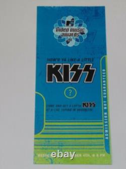 KISS Full Ticket Stub MTV Brooklyn NY Concert 1996 Reunion Tour Vintage Kiss