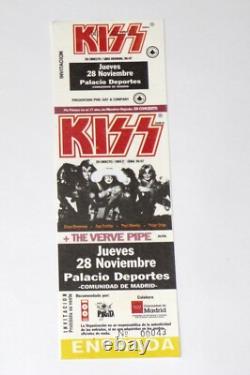 KISS Full Ticket Stub Reunion Tour 1996 CANCELLED Concert Spain Vintage Kiss