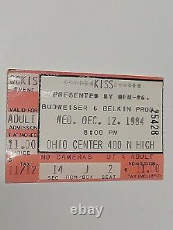 KISS / Queensryche Concert Ticket Stub Animalize Tour Dec 12 1984 platinum date