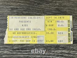 KISS TICKET STUB Dynasty Concert Tour Cincinnati Ohio 1979 Vintage Kiss Aucoin B
