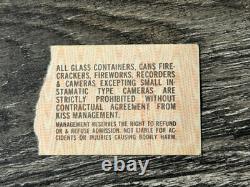 KISS TICKET STUB Dynasty Concert Tour Ft. Worth Texas 1979 Vintage Kiss Aucoin