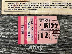 KISS TICKET STUB Dynasty Concert Tour Knoxville TN + Press Pass Vintage Aucoin