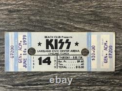 KISS TICKET STUB Dynasty Concert Tour Lakeland FL CANCELLED Vintage Kiss Aucoin