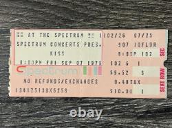 KISS TICKET STUB Dynasty Concert Tour Philadelphia PA 1979 Vintage Kiss Aucoin