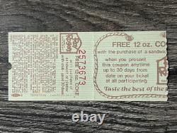 KISS TICKET STUB Dynasty Concert Tour Philadelphia PA 1979 Vintage Kiss Aucoin