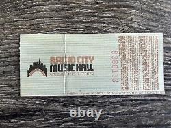 KISS TICKET STUB Radio City Music Hall NY Lick It Up Concert Tour Vintage Kiss