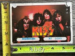 KISS TICKET STUB Rio Brazil Concert'83 Creatures Of The Night Tour Vintage Kiss