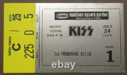 KISS Ticket Stub Madison Square Garden July 24 1979 Tuesday Dynasty Concert Tour