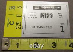 KISS Ticket Stub Madison Square Garden July 24 1979 Tuesday Dynasty Concert Tour