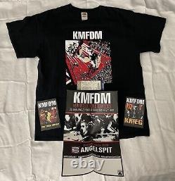 KMFDM Kein Mitleid Tour 2009 Concert T-Shirt, Tikt Stub, Poster & 2 Post Cards