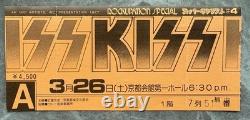 KYOTO gig! Kiss JAPAN 1977 concert ticket stub ORIGINAL Gene Simmons $0 ship