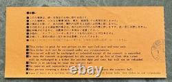 KYOTO gig! Kiss JAPAN 1977 concert ticket stub ORIGINAL Gene Simmons $0 ship