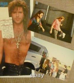 Kip Winger Signed Paper 1991 Concert Ticket Stub Paul Taylor Guitar Pick Photos