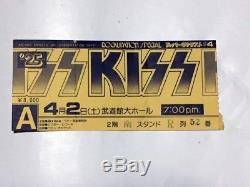 Kiss 1977 Japan Concert Tour Program Book with Ticket Stub