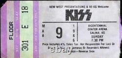 Kiss Concert Bicentennial Center Salina Kansas Ticket Stub WASP Asylum 3/9/1986