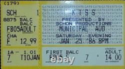 Kiss Concert Ticket Stub Municipal Auditorium Kansas City WASP Asylum 1/25/1986