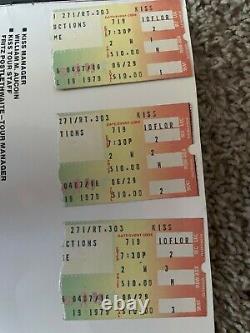 Kiss Dynasty Concert Program RARE With 3 Original Ticket Stubs CLEVELAND Richfield