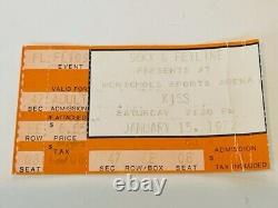 Kiss Feyline Alive Metal Rock Concert Ticket Stub vtg 1977 Mcnichols Denver CO