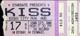 Kiss In Concert Sioux City Municipal Auditorium Ia Ticket Stub Asylum 3/17/1986