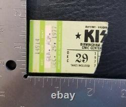 Kiss / Piper Vintage Dec. 29, 1977 Birmingham, Alabama Concert Ticket Stub