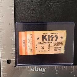 Kiss / Piper Vintage January 03, 1978 Hollywood, Florida Concert Ticket Stub