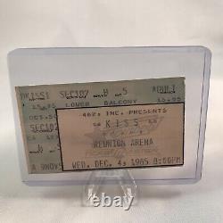 Kiss Reunion Arena Dallas Texas Concert Ticket Stub Vintage December 4 1985