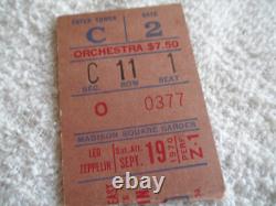 LED ZEPPELIN 1970 Original CONCERT TICKET STUB Madison Square Garden EX+ LED ZEPPELIN 1970 Original CONCERT TICKET STUB Madison Square Garden EX+
