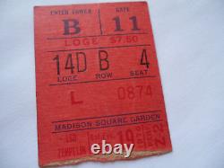 LED ZEPPELIN 1970 Original CONCERT TICKET STUB Madison Square Garden, NYC