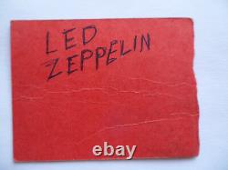 LED ZEPPELIN 1970 Original CONCERT TICKET STUB Madison Square Garden, NYC