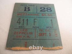 LED ZEPPELIN 1971 Original CONCERT TICKET STUB Madison Square Garden EX