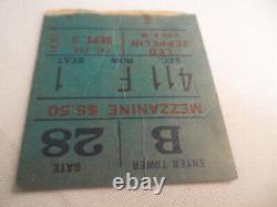 LED ZEPPELIN 1971 Original CONCERT TICKET STUB Madison Square Garden EX