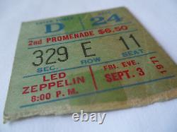 LED ZEPPELIN 1971 Original CONCERT TICKET STUB Madison Square Garden, NYC