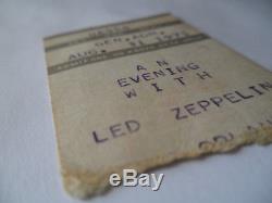 LED ZEPPELIN 1971 Original CONCERT TICKET STUB Orlando, FL EX