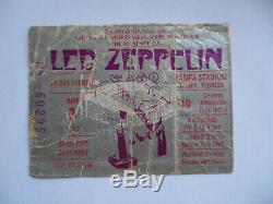 LED ZEPPELIN 1977 Original CONCERT TICKET STUB RIOT SHOW Tampa, FL